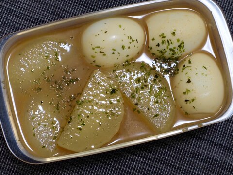 【みそ消費】ほくほく大根とゆで卵の味噌煮